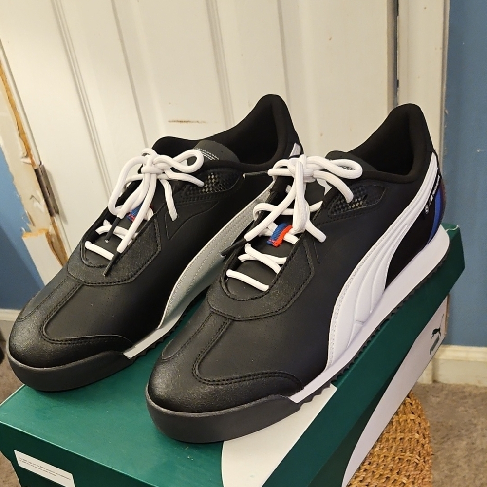 Puma Men’s Black and White BMW MMS Roma